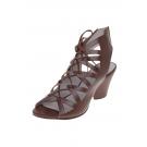 FREEZE 37 - Leder-Sandalette - chestnut 