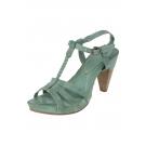 VANITY - Leder-Sandalette - oiled blue 