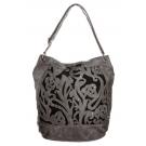 LARGE HOBO - Handtasche - graphite/black