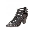 Leder-Sandalette - black