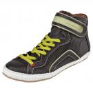 HARLEKEN- Sneaker high- nero/pistacchio