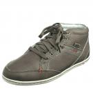 KINGSTON - Leder-Sneaker - grey/white