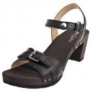 Softclox MAYA - Holz-Sandalette - black