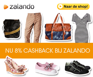 standaard 8% cashback bij zalando